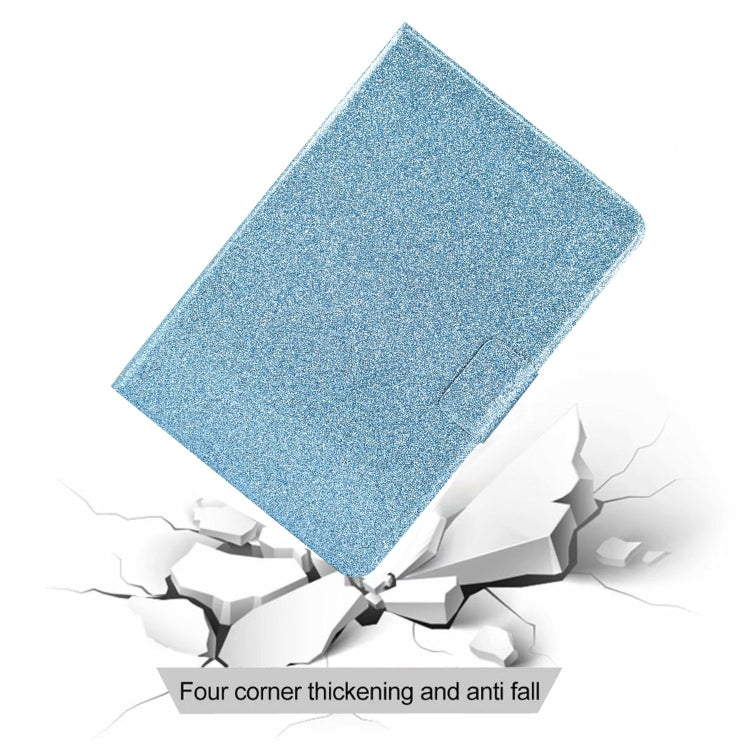 For iPad Pro 11 2025 / 2024 Varnish Glitter Powder Smart Leather Tablet Case(Blue) by buy2fix