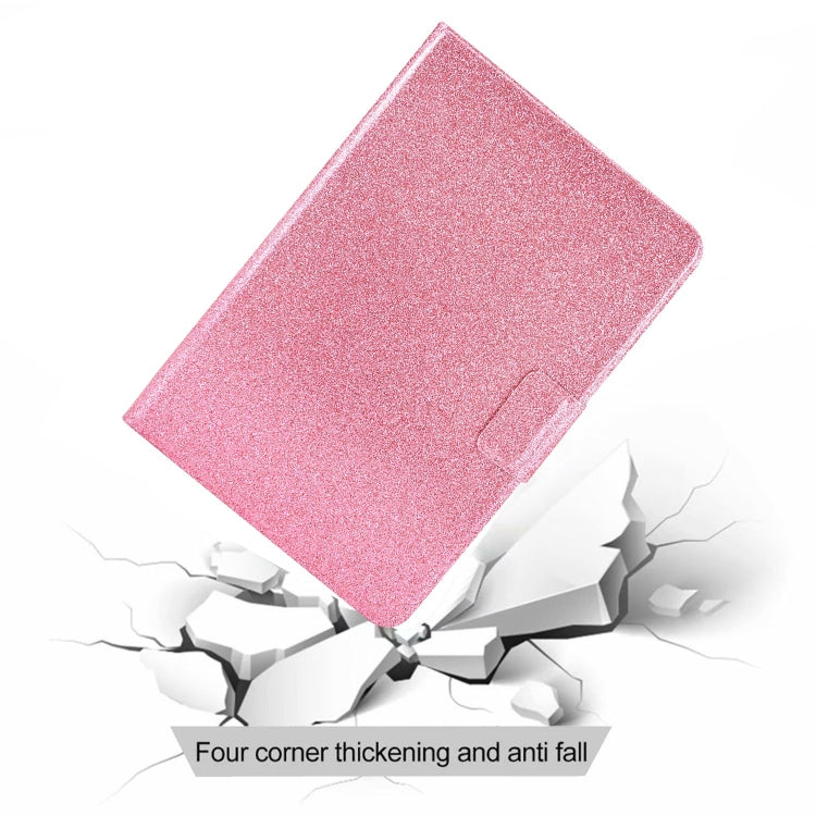 For iPad Pro 11 2025 / 2024 Varnish Glitter Powder Smart Leather Tablet Case(Pink) by buy2fix