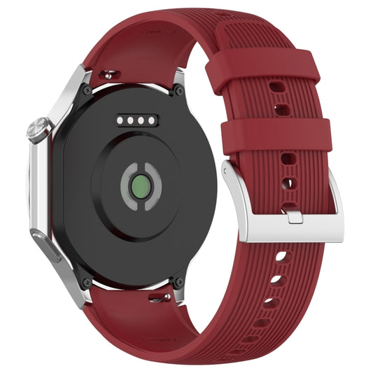 For OPPO Watch X2 Vertical Texture Silicone Watch Band(Red) by buy2fix
