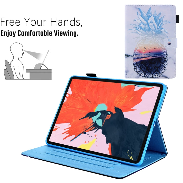 For iPad Pro 11 2025 / 2024 Colored Drawing Leather Smart Tablet Case(Ocean Pineapple) by buy2fix