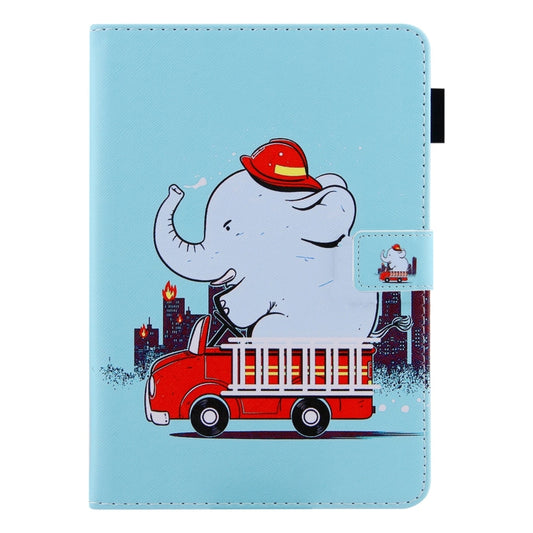 For iPad Pro 11 2025 / 2024 Colored Drawing Leather Smart Tablet Case(Fire Elephant) by buy2fix