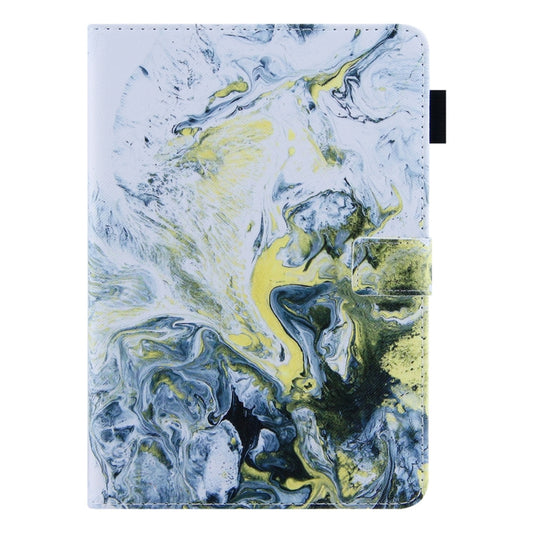For iPad Pro 11 2025 / 2024 Colored Drawing Leather Smart Tablet Case(White Gold Marble) by buy2fix