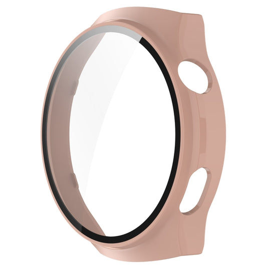 For Huawei Watch 4 Pro Space Edition PC + Curved Glass Film Integrated Watch Protective Case(Pink) by buy2fix