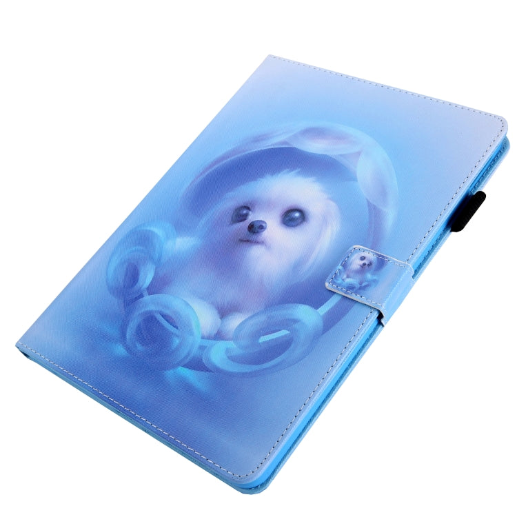 For iPad Pro 11 2025 / 2024 Colored Drawing Leather Smart Tablet Case(Blue Dog) by buy2fix