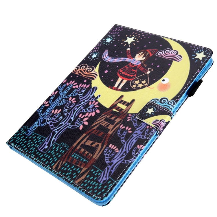 For iPad Pro 11 2025 / 2024 Colored Drawing Leather Smart Tablet Case(Catch Stars Girl) by buy2fix