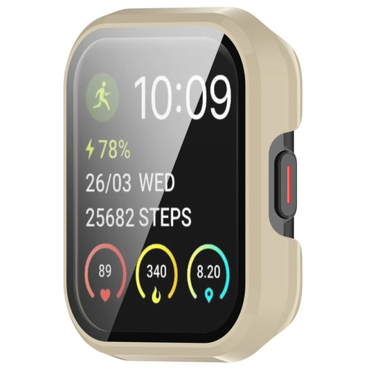 For SKG V7 / V7 Pro Tempered Film Integrated PC Watch Protective Cover(Ivory White) by buy2fix