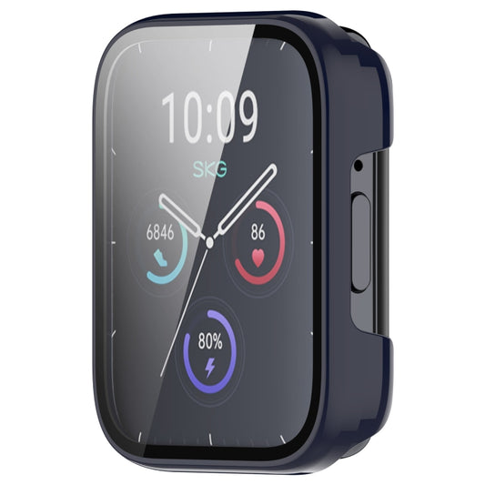 For SKG V9 Tempered Film Integrated PC Watch Protective Cover(Ink Blue) by buy2fix