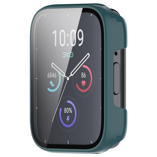 For SKG V9 Tempered Film Integrated PC Watch Protective Cover(Pine Green) by buy2fix