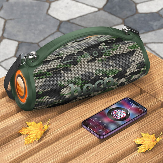hoco HA4 Surge Outdoor Bluetooth 5.3 Speaker Support TWS / FM(Camouflage Green) by hoco