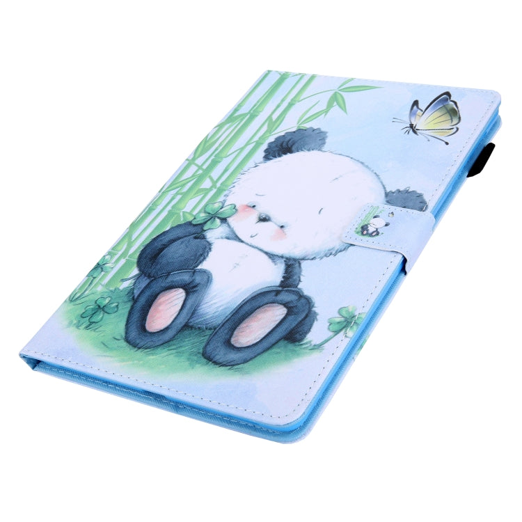 For iPad Pro 11 2025 / 2024 Colored Drawing Leather Smart Tablet Case(Panda) by buy2fix
