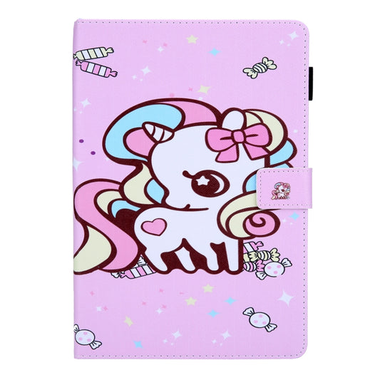 For iPad Pro 11 2025 / 2024 Colored Drawing Leather Smart Tablet Case(Candy Unicorn) by buy2fix
