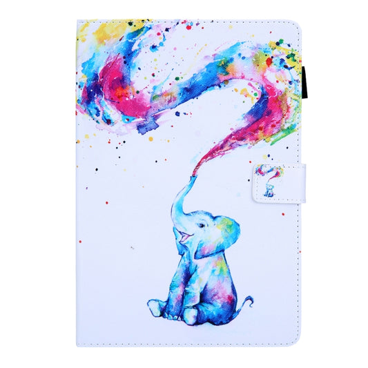 For iPad Pro 11 2025 / 2024 Colored Drawing Leather Smart Tablet Case(Colorful Elephant) by buy2fix