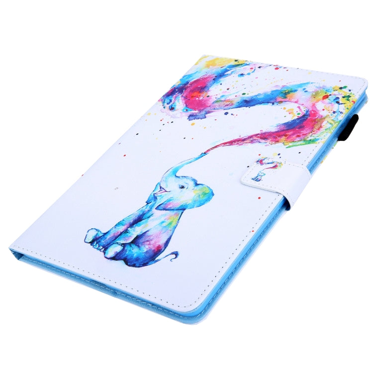 For iPad Pro 11 2025 / 2024 Colored Drawing Leather Smart Tablet Case(Colorful Elephant) by buy2fix