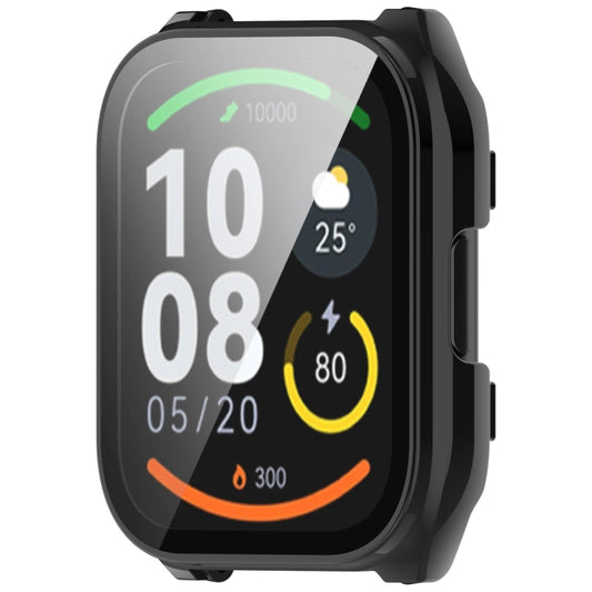 For Xiaomi HayLou Smart Watch 2 Pro PC + Tempered Film Integrated Watch Protective Case(Black) by buy2fix