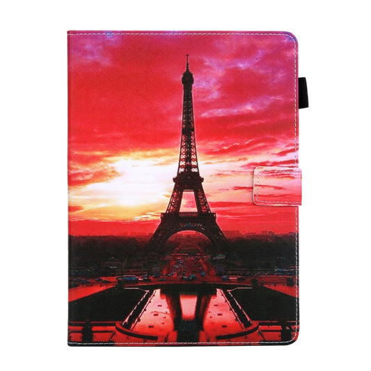 For iPad Pro 11 2025 / 2024 Colored Drawing Leather Smart Tablet Case(Evening Tower) by buy2fix