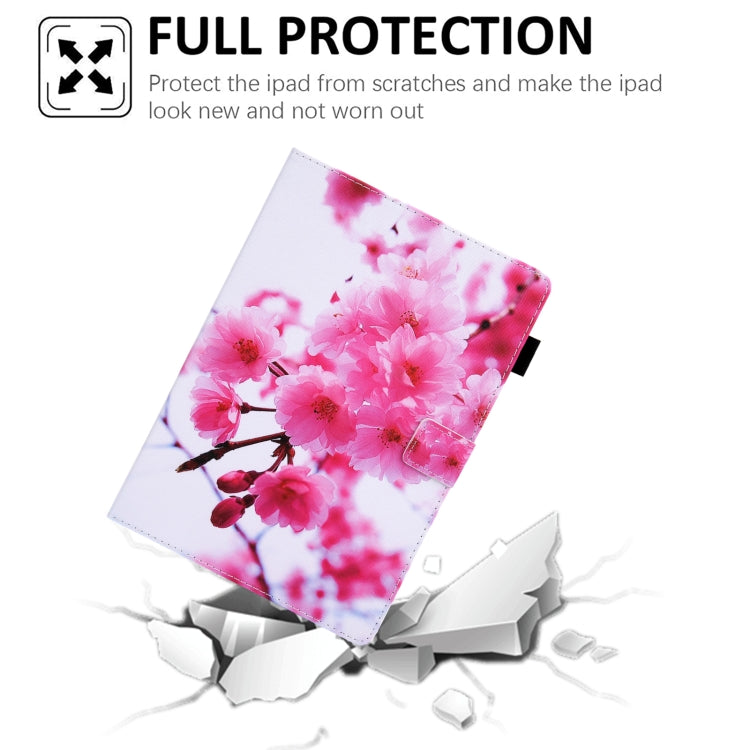 For iPad Pro 11 2025 / 2024 Colored Drawing Leather Smart Tablet Case(Cherry Blossom) by buy2fix