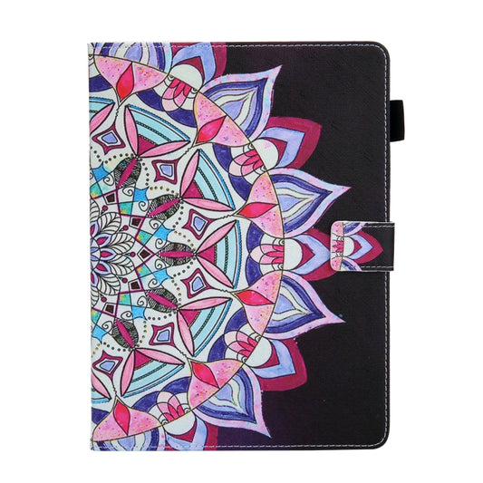 For iPad Pro 11 2025 / 2024 Colored Drawing Leather Smart Tablet Case(National Flower) by buy2fix
