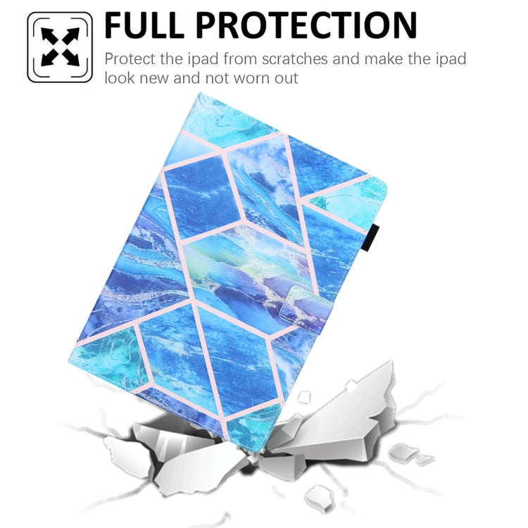 For iPad Pro 11 2025 / 2024 Colored Drawing Leather Smart Tablet Case(Blue Grid) by buy2fix