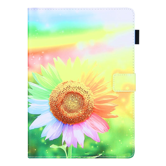 For iPad Pro 11 2025 / 2024 Colored Drawing Leather Smart Tablet Case(Sunflower) by buy2fix