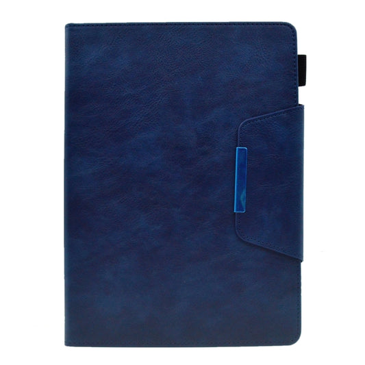 For iPad Pro 11 2025 / 2024 Suede Cross Texture Magnetic Clasp Leather Smart Tablet Case(Blue) by buy2fix