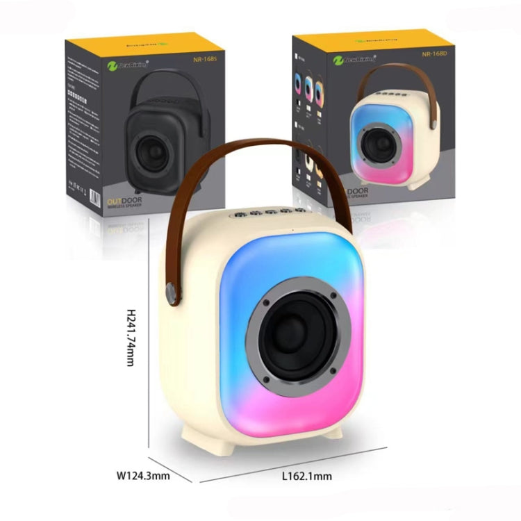 NR168D 10W Portable Outdoor Colorful Bluetooth Speaker Subwoofer(Black) by buy2fix