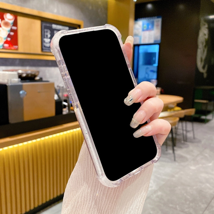 For iPhone 16 Plus Acrylic Color Point Transparent Phone Case(White) by buy2fix