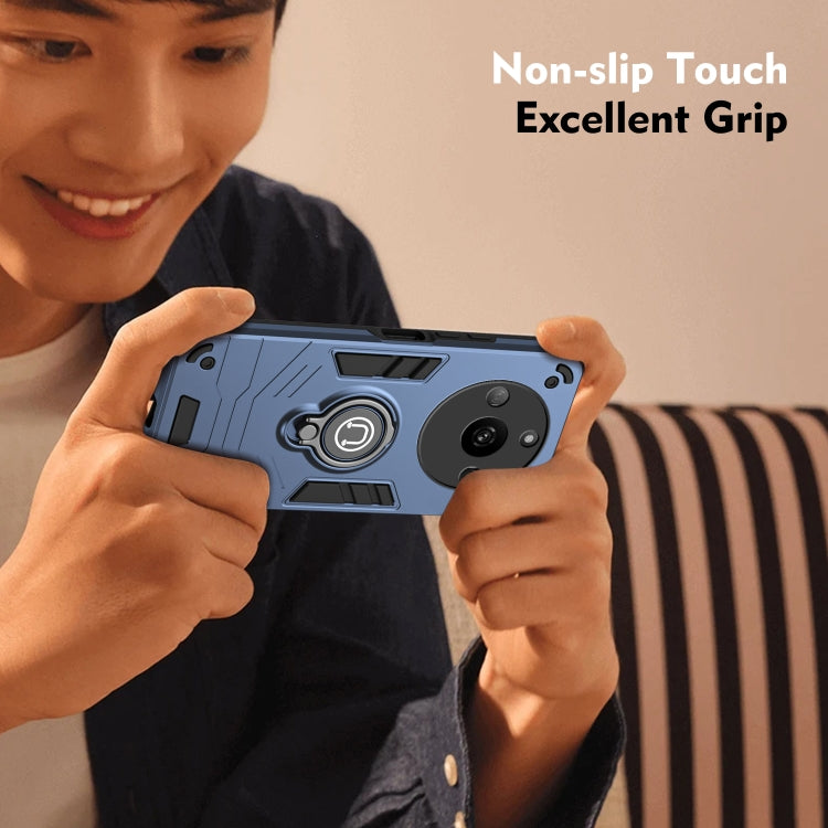 For Realme Narzo 60 5G Ring Holder Phone Case(Royal Blue) by buy2fix