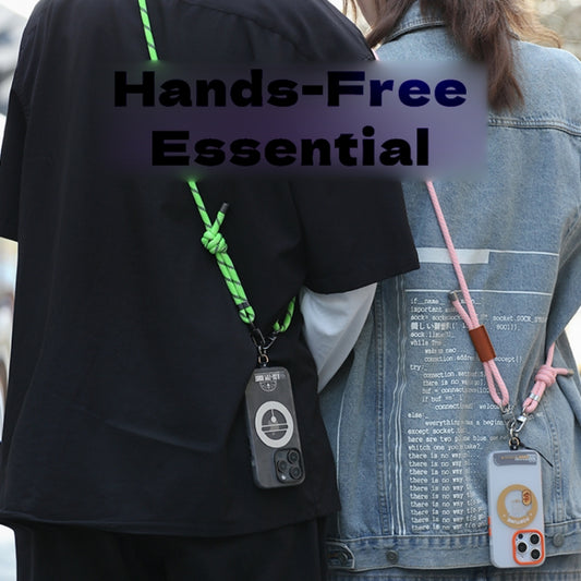 ROCK Multifunctional Luminous Phone Crossbody Lanyard Wrist Lanyard(Fluorescent Blue) - Lanyards & Wrist Straps by ROCK | Online Shopping UK | buy2fix