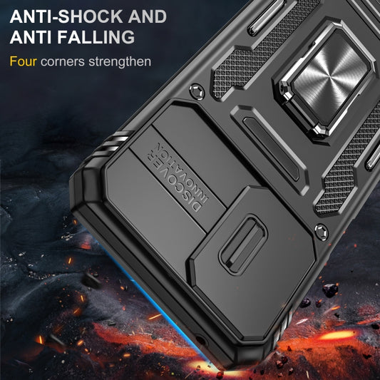 For Motorola Moto G Stylus 5G 2024 Armor PC + TPU Camera Shield Phone Case(Black) by buy2fix