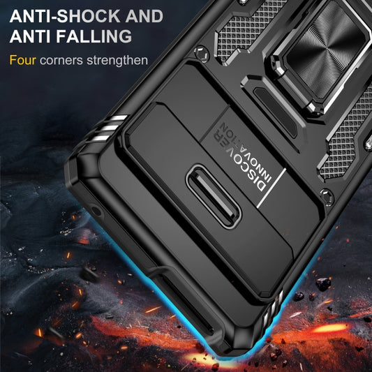 For Google Pixel 9/9 Pro Armor PC + TPU Camera Shield Phone Case(Black) by buy2fix