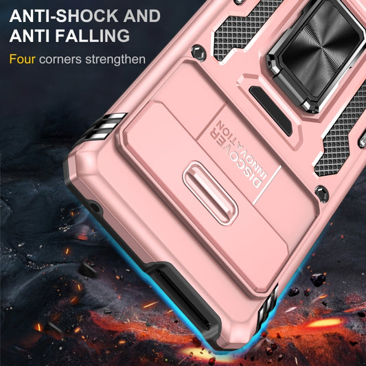 For Google Pixel 9/9 Pro Armor PC + TPU Camera Shield Phone Case(Rose Gold) by buy2fix
