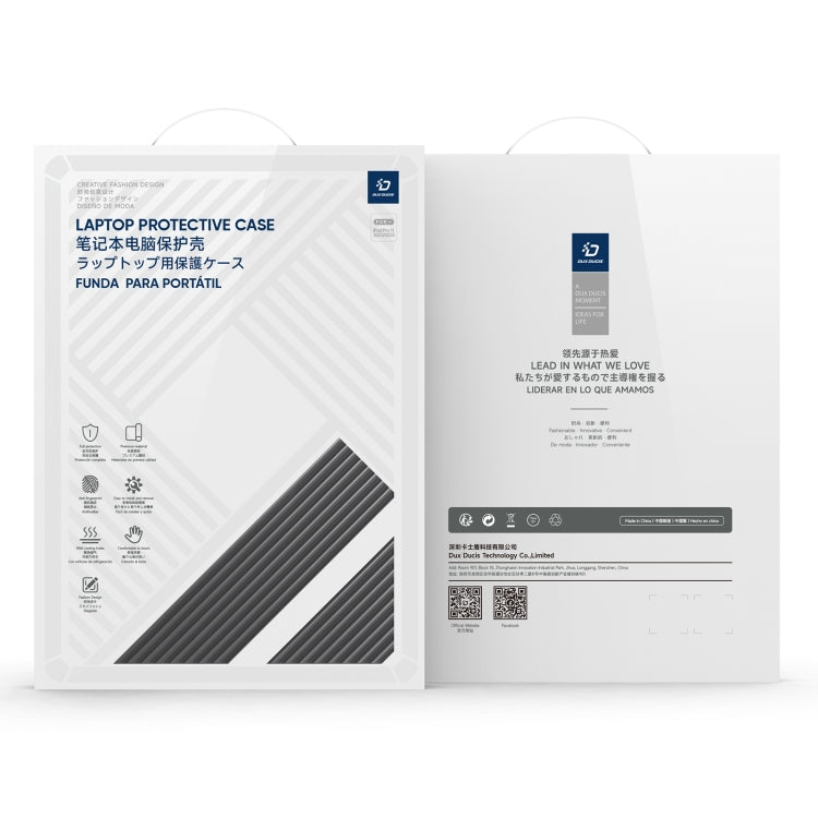 For MacBook Air 13.6 2022/2024 A2681 DUX DUCIS LCGH Laptop Frosted Protective Case(Black) by DUX DUCIS