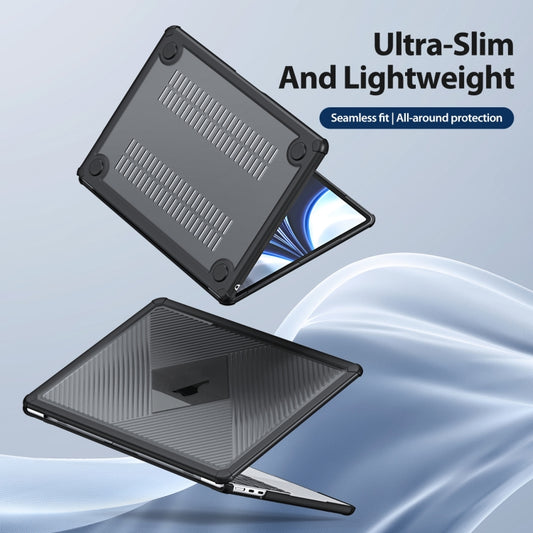 For MacBook Air 15.3 2023/2024 A2941 DUX DUCIS LCGH Laptop Frosted Protective Case(Black) by DUX DUCIS