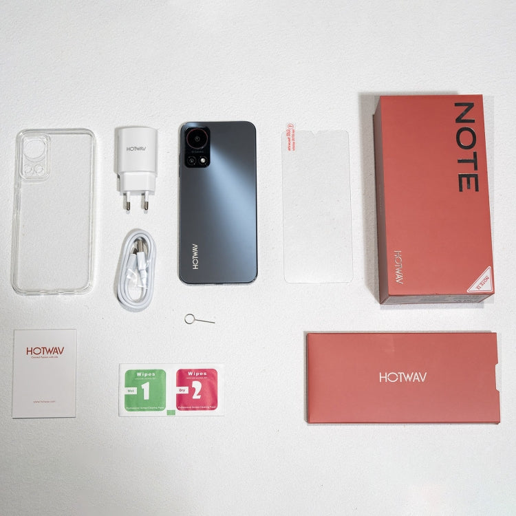 HOTWAV Note 13, 4GB+128GB, Side Fingerprint Identification, 6.6 inch Android 13 T606 Octa Core up to 1.6GHz, Network: 4G, NFC, OTG(Black) by HOTWAV