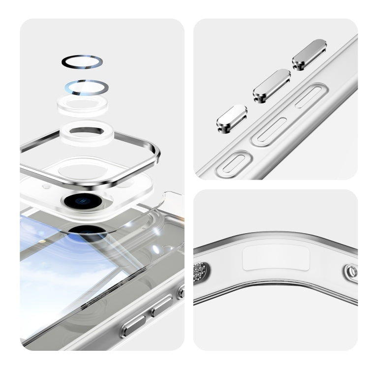 For iPhone 13 Acrylic Hybrid TPU Armor Shockproof Phone Case(Transparent) by buy2fix