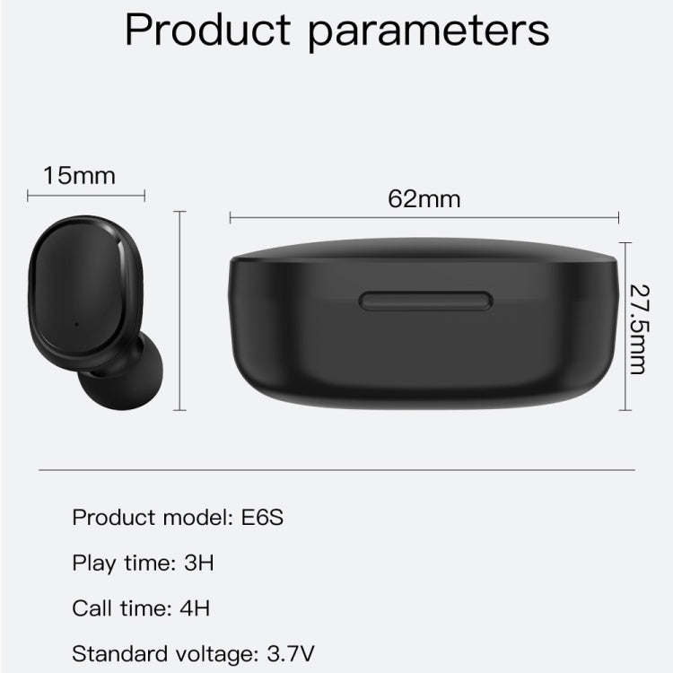 E6S LED Display TWS Wireless Bluetooth Earphone(Pink) by buy2fix