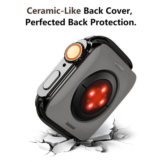 For Apple Watch Series 9 / 8 / 7 45mm Change to Ultra 49mm Titanium Alloy Watch Case(Grey) by buy2fix