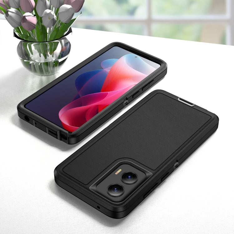 For Motorola Moto G Play 5G 2024 Life Waterproof Rugged PC + Silicone Phone Case(Black) by buy2fix