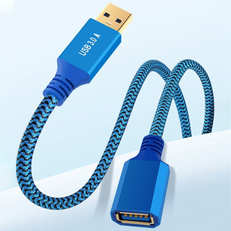 Printer / Hard Disk USB 3.0 Male to Female Extension Cable, Length:1m(Blue) by buy2fix