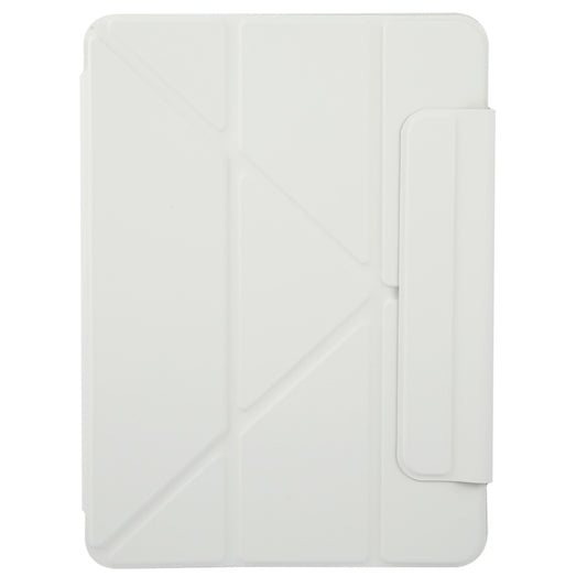 For iPad Air 11 2025 / 2024 Y-Shape Double-sided Clip Magnetic Smart Tablet Case(Light Grey) by buy2fix