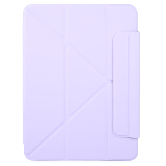 For iPad Air 11 2025 / 2024 Y-Shape Double-sided Clip Magnetic Smart Tablet Case(Purple) by buy2fix