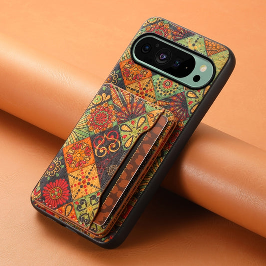 For Google Pixel 9 Card Slot Holder Phone Case(Autumn Yellow) by buy2fix