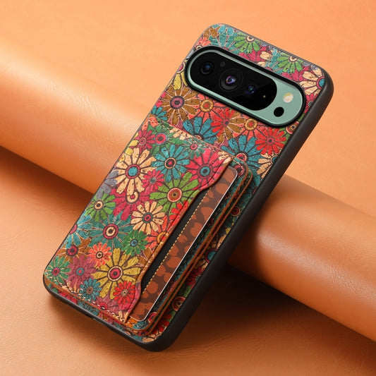 For Google Pixel 9 Card Slot Holder Phone Case(Spring Green) by buy2fix