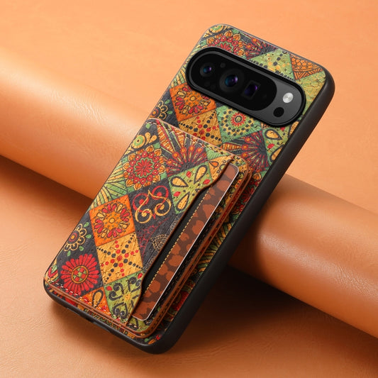 For Google Pixel 9 Pro Card Slot Holder Phone Case(Autumn Yellow) by buy2fix