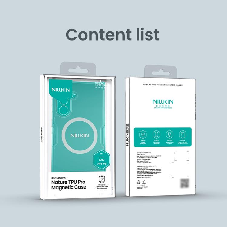 For Samsung Galaxy A56 5G NILLKIN Ultra Clear Magnetic PC + TPU Phone Case(Transparent) - Galaxy Phone Cases by NILLKIN | Online Shopping UK | buy2fix