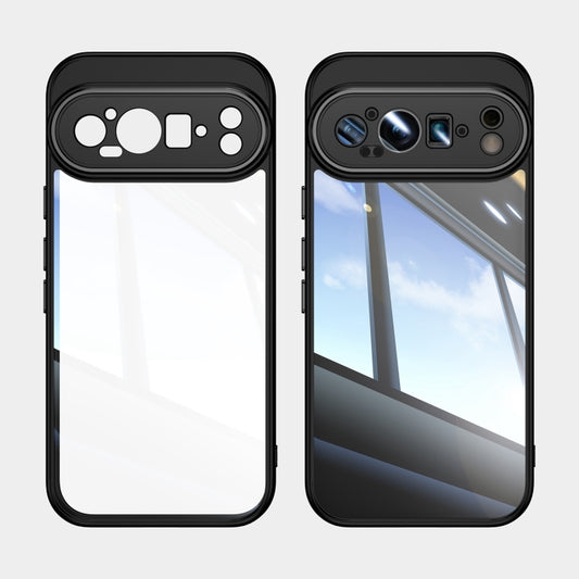 For Google Pixel 9 Pro Acrylic Hybrid TPU Armor Shockproof Phone Case(Black) by buy2fix