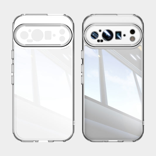 For Google Pixel 9 Pro Acrylic Hybrid TPU Armor Shockproof Phone Case(Transparent) by buy2fix