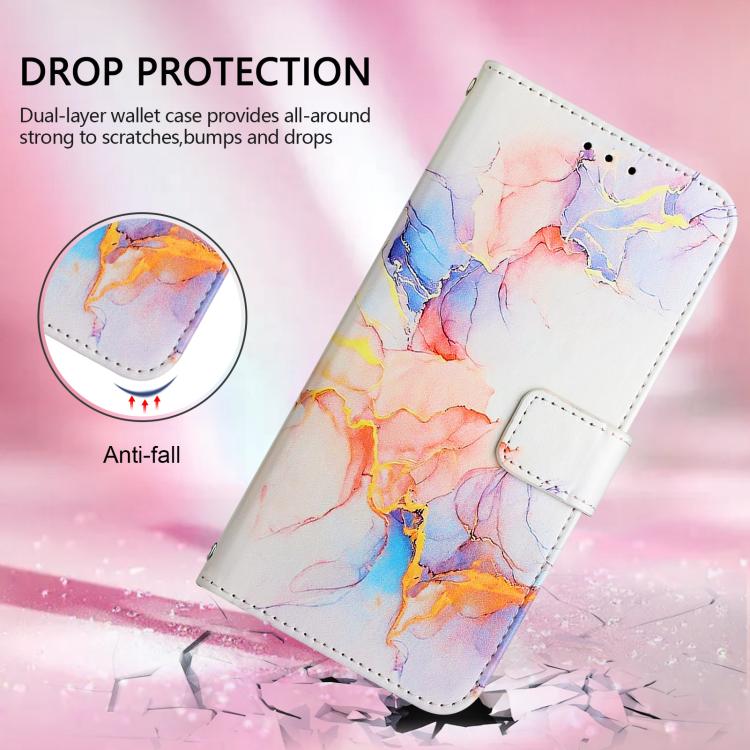 For Google Pixel 10 Pro XL PT003 Marble Pattern Flip Leather Phone Case(Galaxy Marble White) - Google Cases by buy2fix | Online Shopping UK | buy2fix
