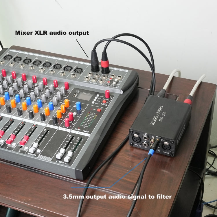 TC195BUXK107RE 3.5mm Male to Dual XLR 3pin Female Audio Cable, Length:3m(Black) by buy2fix