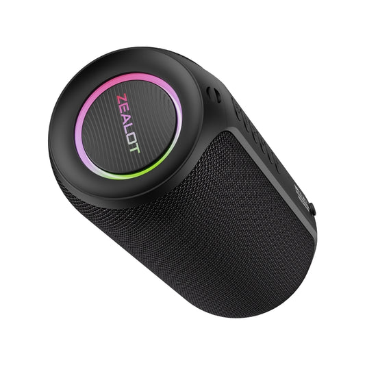 Zealot S32 Max 20W High Power Bluetooth Speaker with RGB Light(Black) by ZEALOT